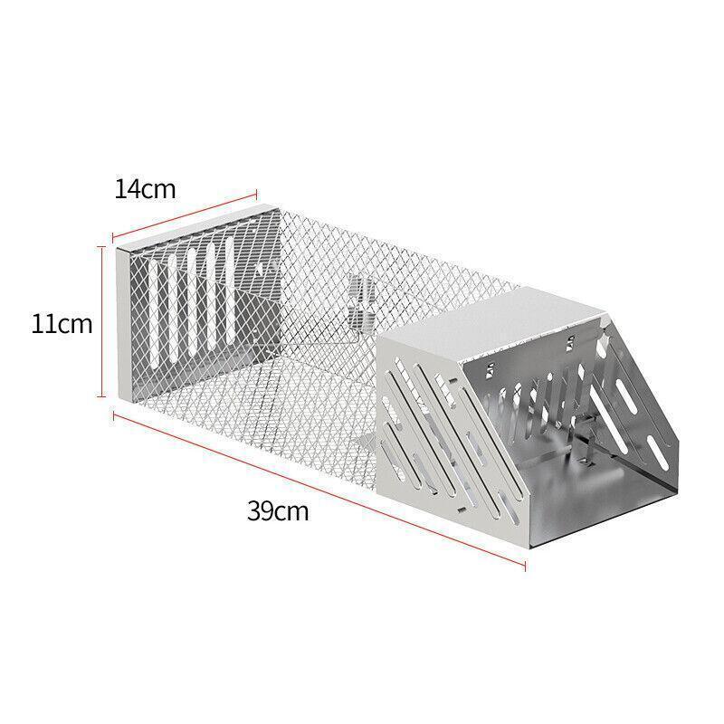 1X Continuous Rat Trap Cage Animal Bait Safe Catch Pest Rodent Mouse Control Box