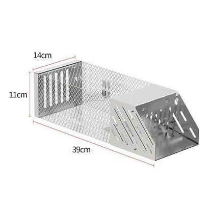 1X Continuous Rat Trap Cage Animal Bait Safe Catch Pest Rodent Mouse Control Box