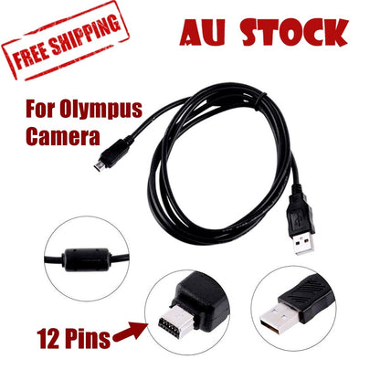 Olympus Camera 12 Pins Cable USB Data Sync Charging CB-USB5 CB-USB6 CB-USB8