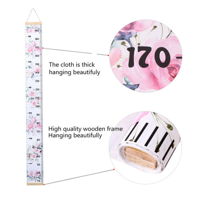 Kids Height Growth Ruler Chart Children Wall Hanging Personalised Measure Wooden