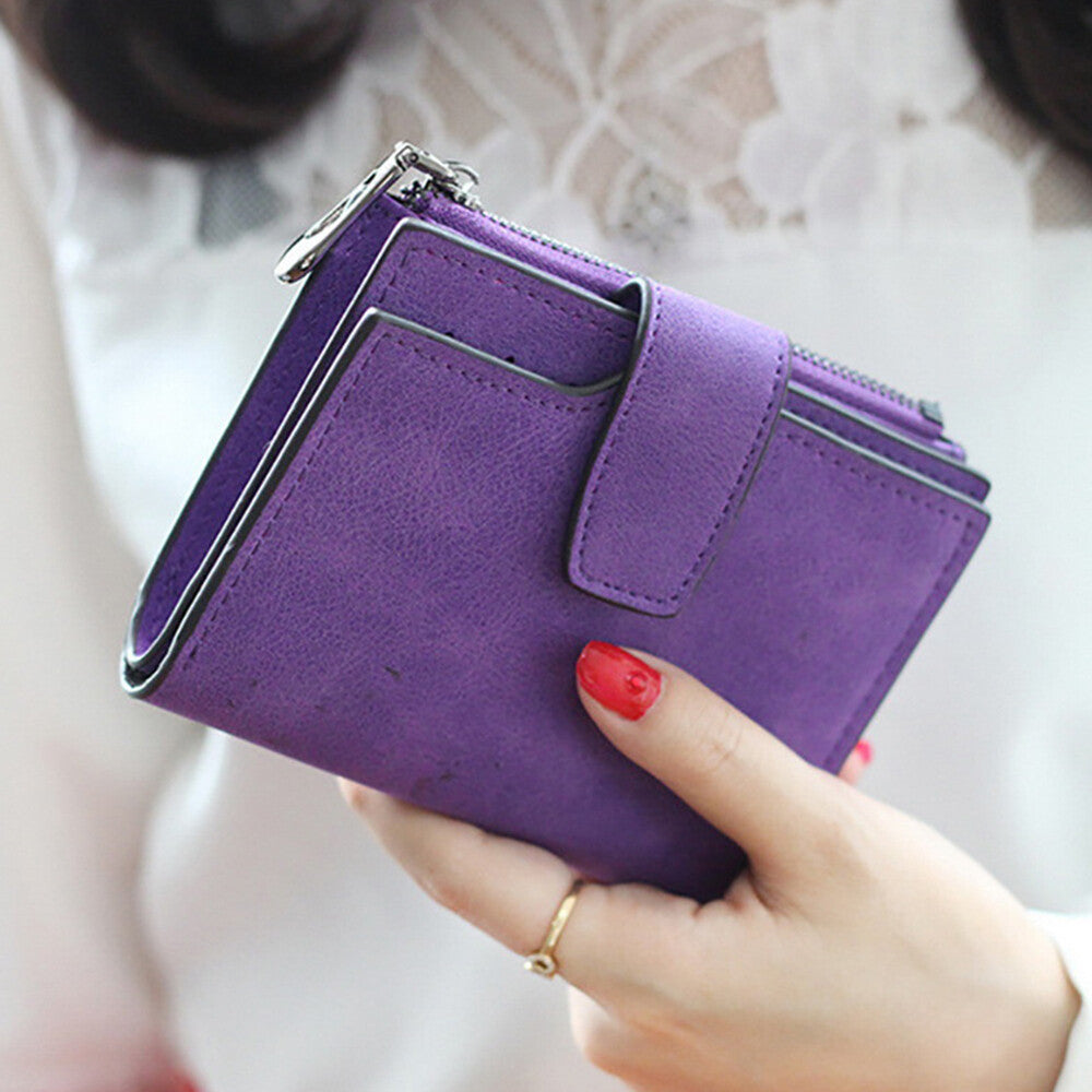 Wallet Short Small Coin Purse Ladies Folding PU Leather for Women Card Holder AU
