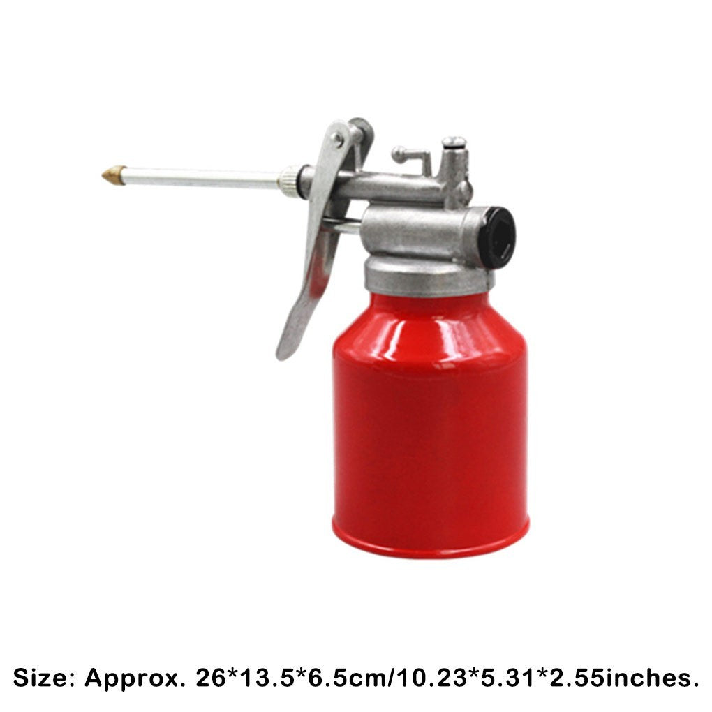 250/400ml Aluminium Oiler Oil Can High Pressure Gun Rigid Metal Nozzle Durable