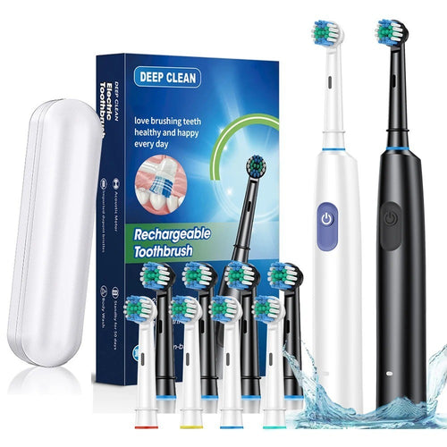 Deep Vitality Precision Clean Rechargeable Electric Toothbrush Timer Travel AU
