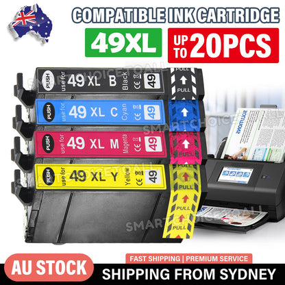 49XL 49 XL BLACK Generic Ink Cartridge For Epson Home XP-2205 XP-4205 XP2205