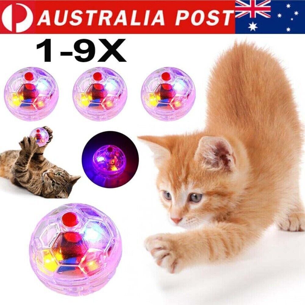 1-9x Ghost Hunting Motion Light Up Balls Flash Paranormal Equipment Pet Cat Toys