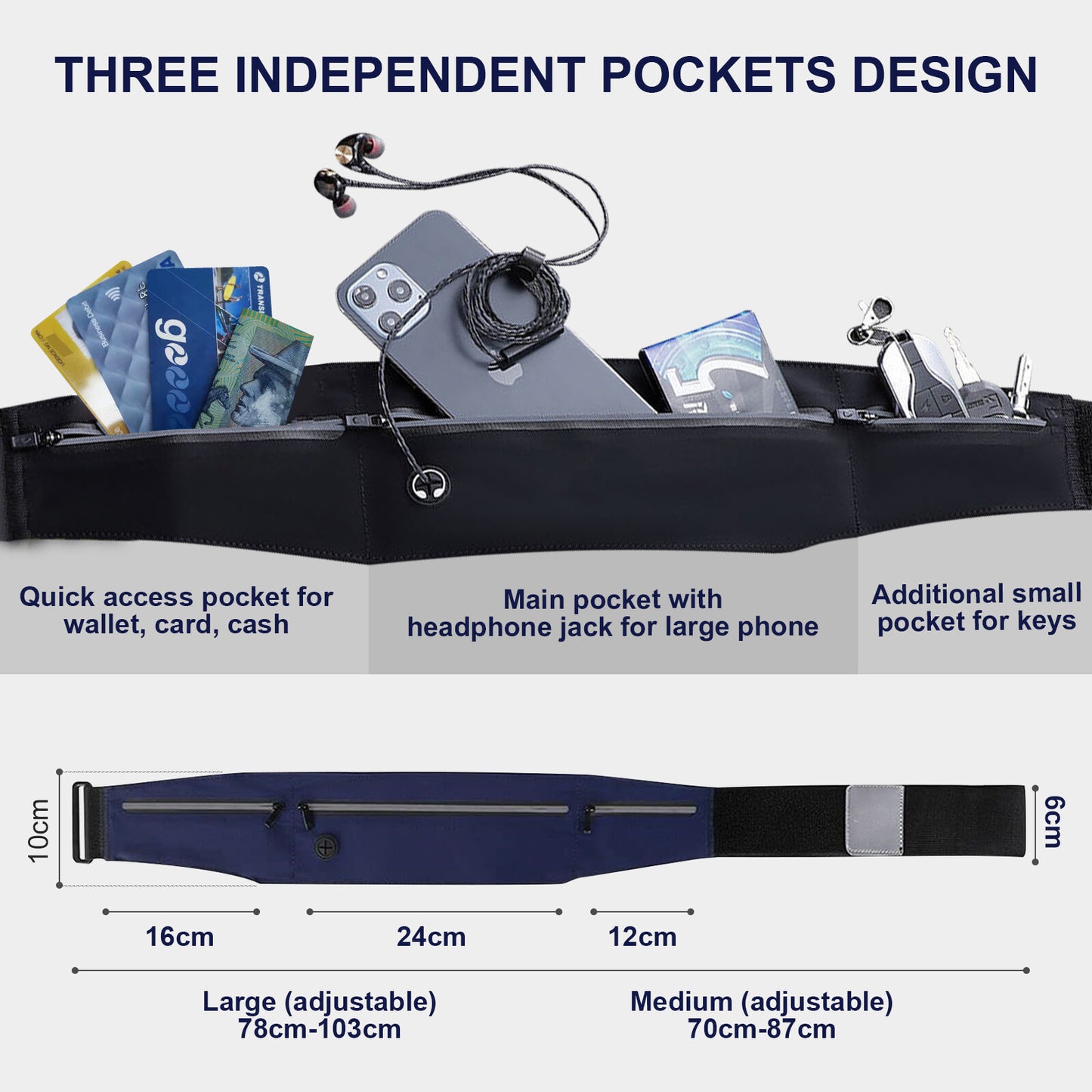 Slimline Running Belt Bum-Bag