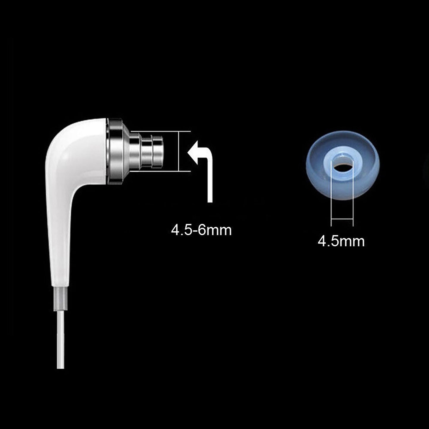 Universal Earphones Replacement Silicone Earbud In Ear Bud Tips Covers Pads AU