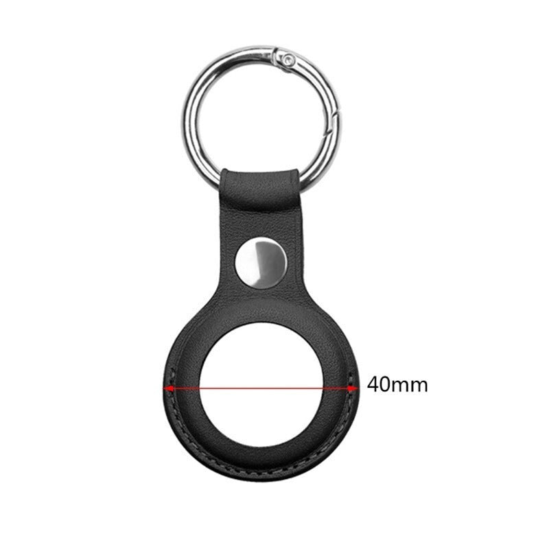 Apple Air Tag Leather Case Cover Keychain Holder Sleeve Shell Tracker Protection