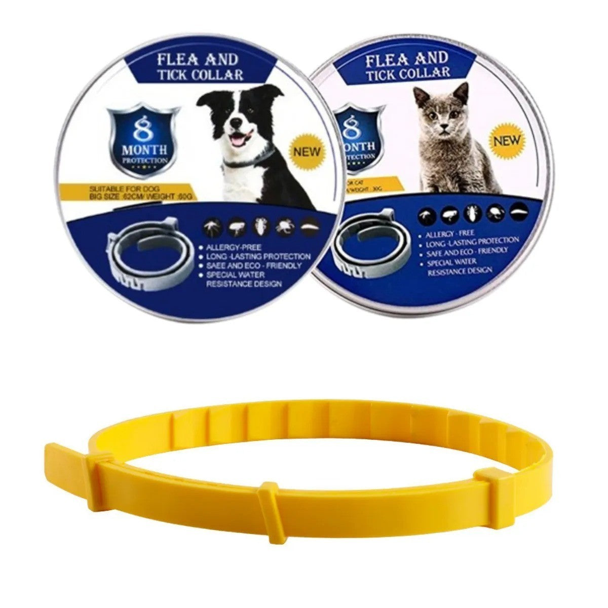 8 Month Flea & Tick Collar for Dogs & Cats Adjustable Waterproof AU Stock