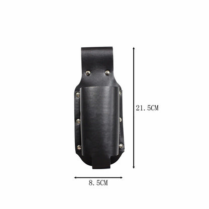 Leather Beer Holster Holder Wine Bottles Case Black Waist Belt Bag Portable