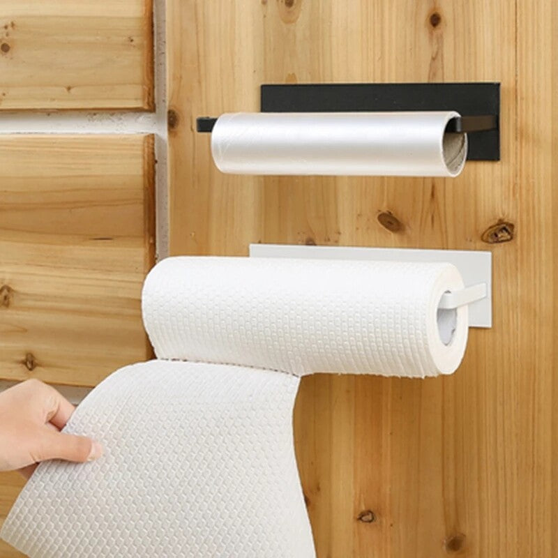 Paper Towel Holder Hanger Rack Kitchen Shelf Organizer Under Cabinet Roll Cup AU