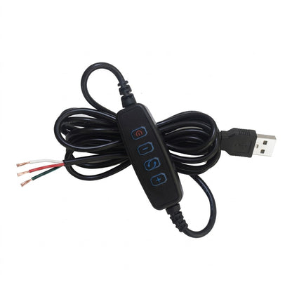 USB LED Dimmer Controller 5V DC Dual Tri Color Switch Cable for DIY Strip Light