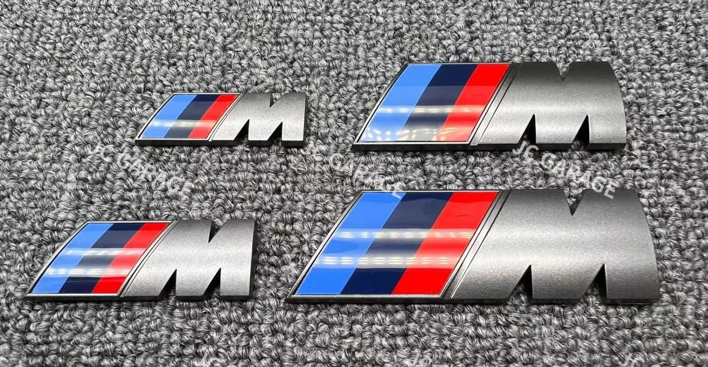 M Sport Cerium Grey Sport Emblem Badge Fender Trunk For BMW M 2 3 4 5 X Series