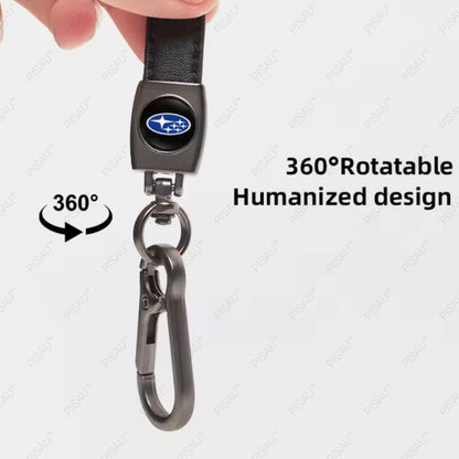 Subaru Leather Strap Keyring Keychain Metal Car Key Chain Ring Gift Forester AU