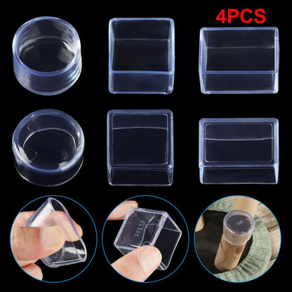 Floor Protectors Chair Leg Caps Silicone Pads Furniture Feet Non-Slip Covers
