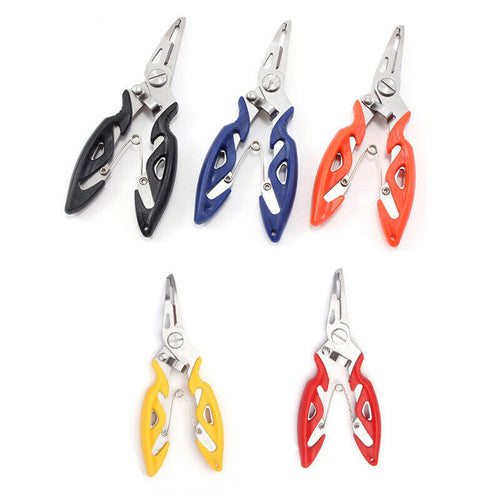 Fishing Pliers Scissors Line Cutter Braid Split Ring Tool Lip Grip TACKLE  AU