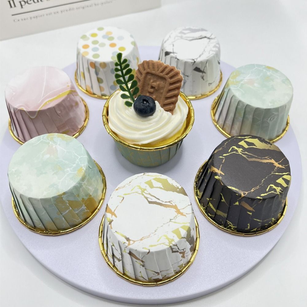 50pcs Mini Muffin Cupcake Paper Cups Cake Wrapper Baking Cup