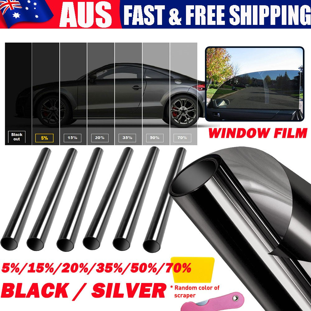 3M 50/75CM Window Roll Uncut Tint Film VLT 15% 20% 35% 50% 10ft Car Home Office.