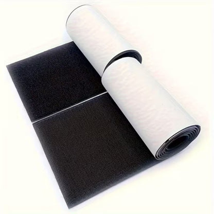 Black Heavy Duty Hook And Loop Tape Adhesive,Prevent Use Anti Non Slip AU