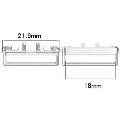 2Pcs Watchband Strap Adapter Wristband Adapter Compatible with Samsung Galaxy Fit3