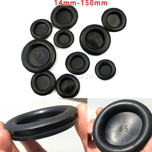Rubber Grommets Closed Blind Grommet Plugs Bung 14mm - 120mm Black OZ