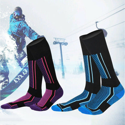 Men Women Long Warm Breathable Ski Socks Thicken Winter Sports Socks AU Stock