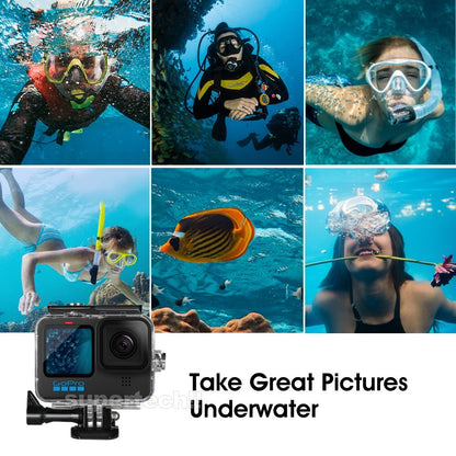 Waterproof Diving Camera Protective Case Compatible with GoPro Hero 13 12 11 10 9