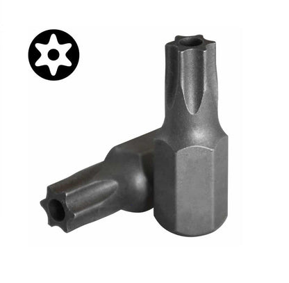 S2 Steel Star Torx Tamperproof Security Bit 1/4" Shank 25mmL T8H-T40H 9pc Set