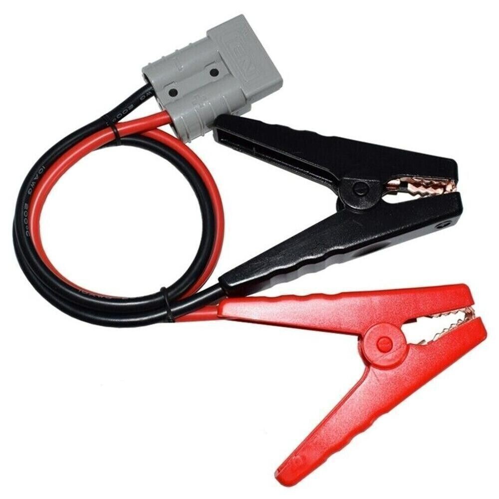 50A Anderson Type Plug to 12V Alligator Clip Clamps Battery Connectors 55CM 600W