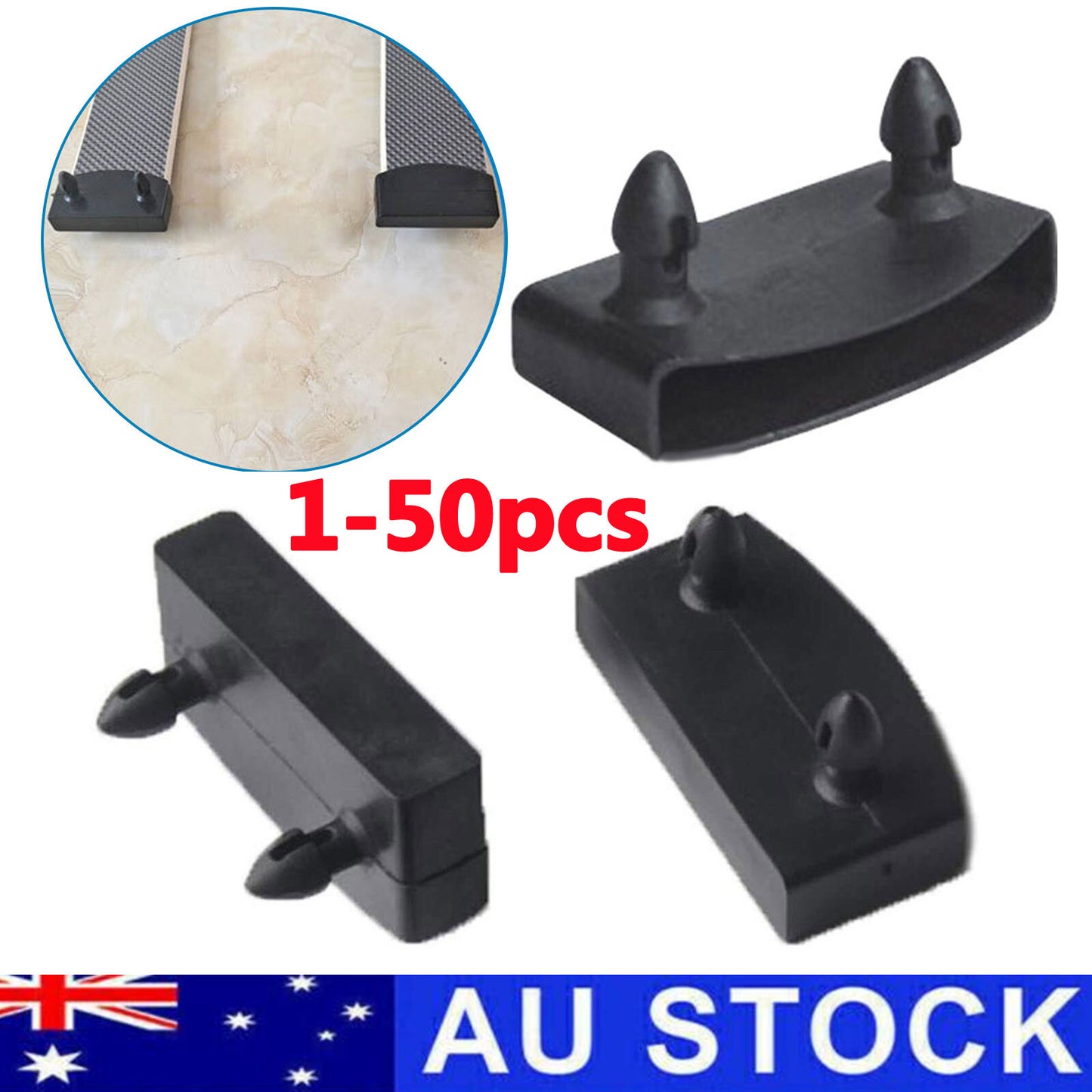Black Plastic Replacement Bed Slat End Caps Holder for Wooden Slats Bed Base NEW