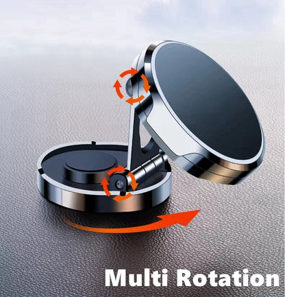 Car Mobile Phone Stand Strong Magnetic Car Holder 720° Foldable Round Bracket Support for Universal Phones Mount Holders