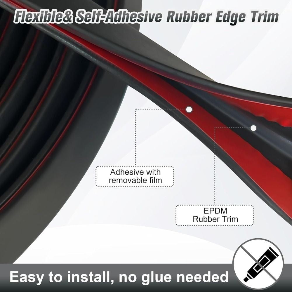 Rubber Car Door Guard Seal U-Shape Edge Trim Strip New Edge Protector