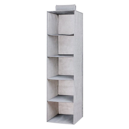 3/4/5 Layer Hanging Organiser Clothes Storage Wardrobe Garment Shelves Shoe Tidy