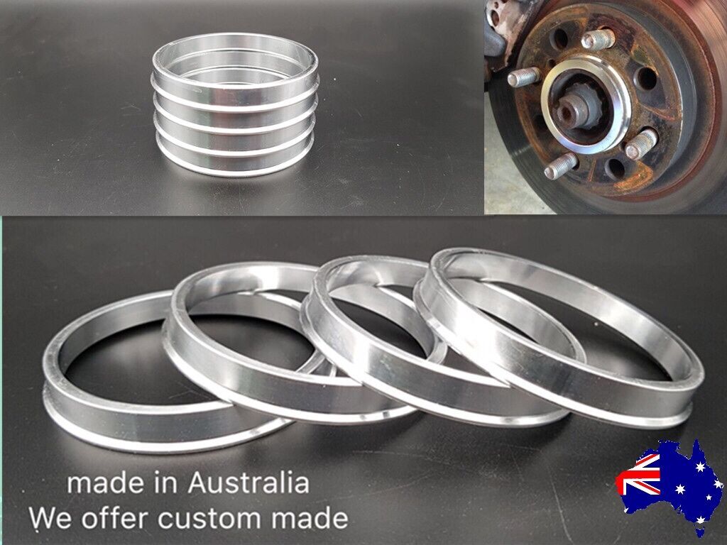Wheels Hub Centric Rings Aluminium Alloy OD = 73.1 mm to ID = 64.1 mm One Set
