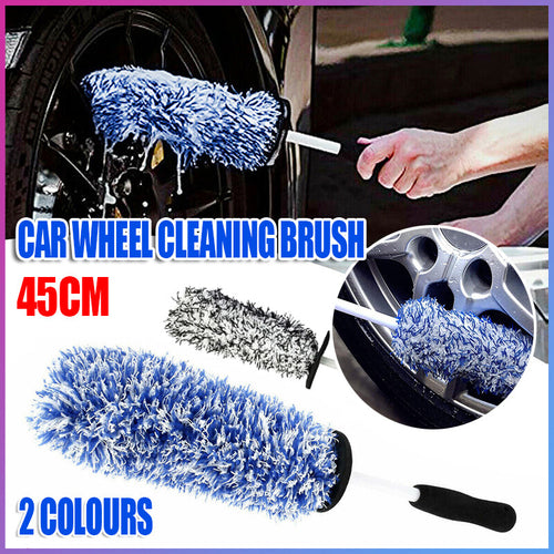 Car Wheel Cleaning Brush Tool Tire Washing Clean Alloy Soft Bristle Cleaner Tool