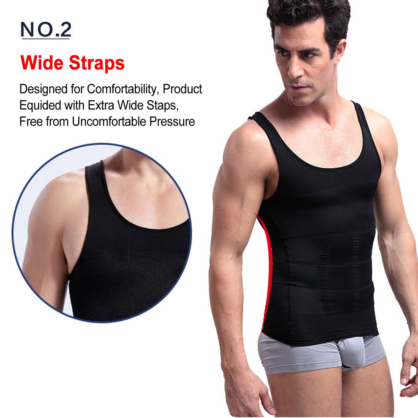 MEN MEN'S SLIMMING BODY SLIM SHAPER UNDERWEAR CORSET COMPRESSION VEST/SHIRT