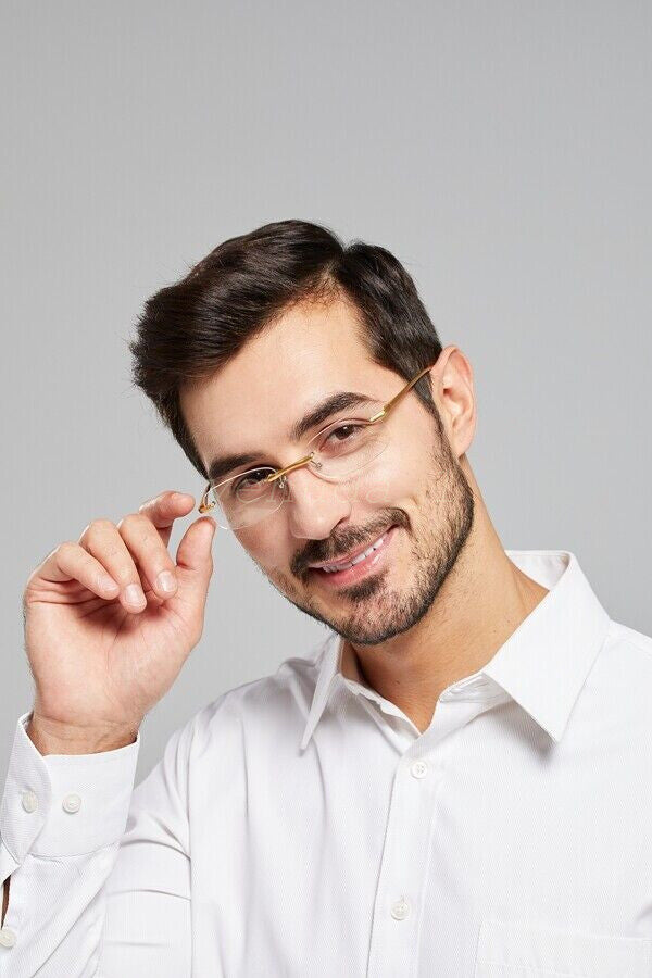 AUS NEW Rimless Bifocal Reading Glasses Readers 1.0 1.5 2.0 2.5 3.0 3.5 4.0