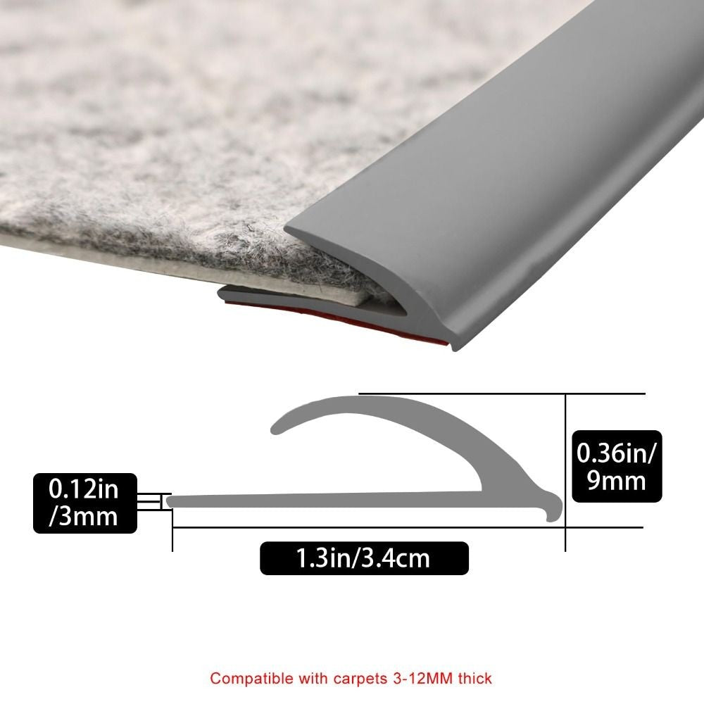 Cuttable Carpet Edge Trim Strip Self Adhesive Rug Edge Protector  Household