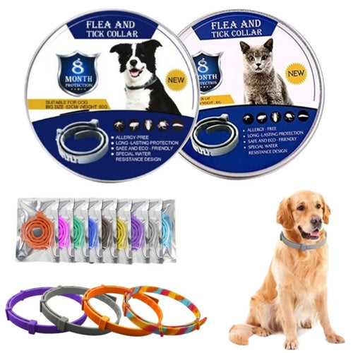 8 Month Flea & Tick Collar for Dogs & Cats Adjustable Waterproof AU Stock