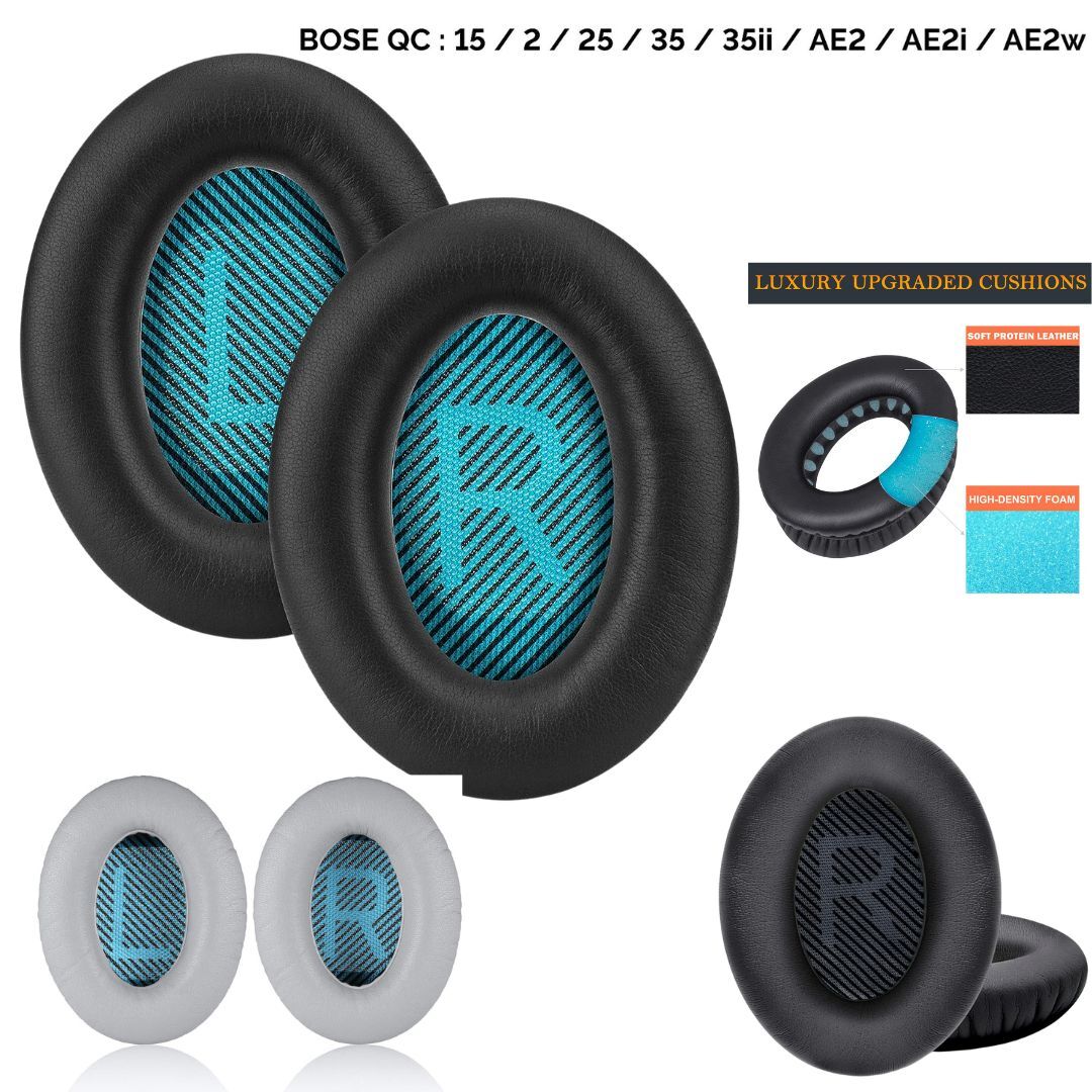 Replacement Ear Pads Cushions Compatible with Bose QuietComfort 45 35 QC35 II QC25 QC15 AE2
