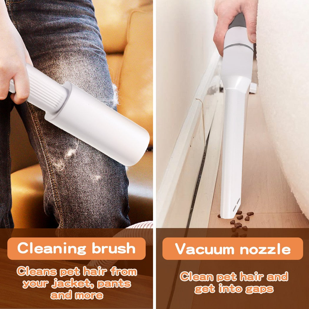 Pawz 7 In 1 Pet Grooming Kit Vacuum Dog Cat Hair Dryer Remover Clipper Brushes