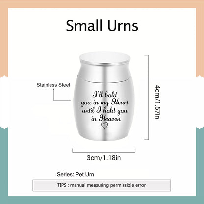 Small Pet Memorial Urn Ashes Holder Keepsake Box for Dog Cat Cremation Funeral
