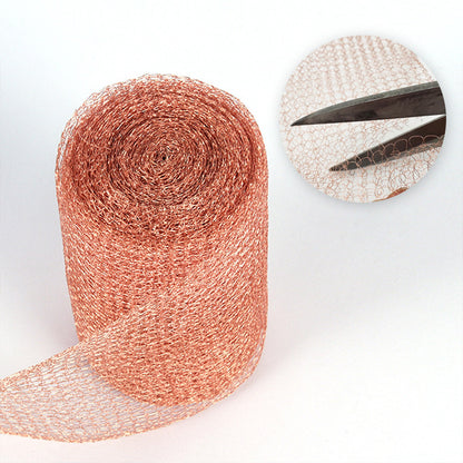 6/10 Metres Pure Copper Mesh Knitted Soffit Mesh Rats Rodent Slug Snail Control