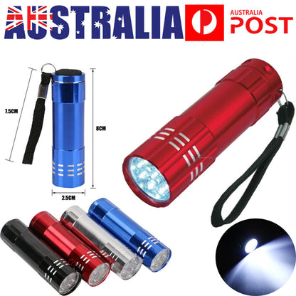 4PCS LED Mini Flashlight Ultra Bright Pocket Torch Camping Work Light Small Lamp