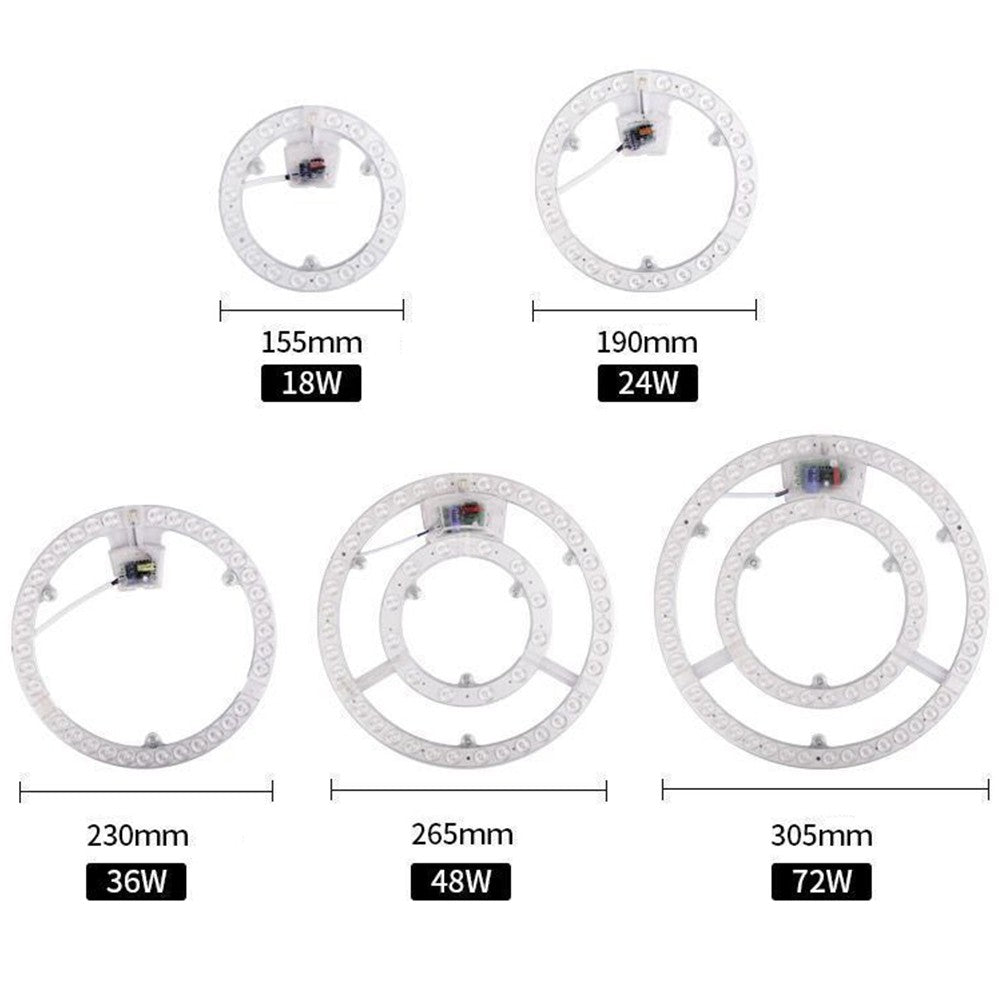 Round Circle Tube Ceiling Lamp Light Panel LED Module 18W-72W Replacement Source