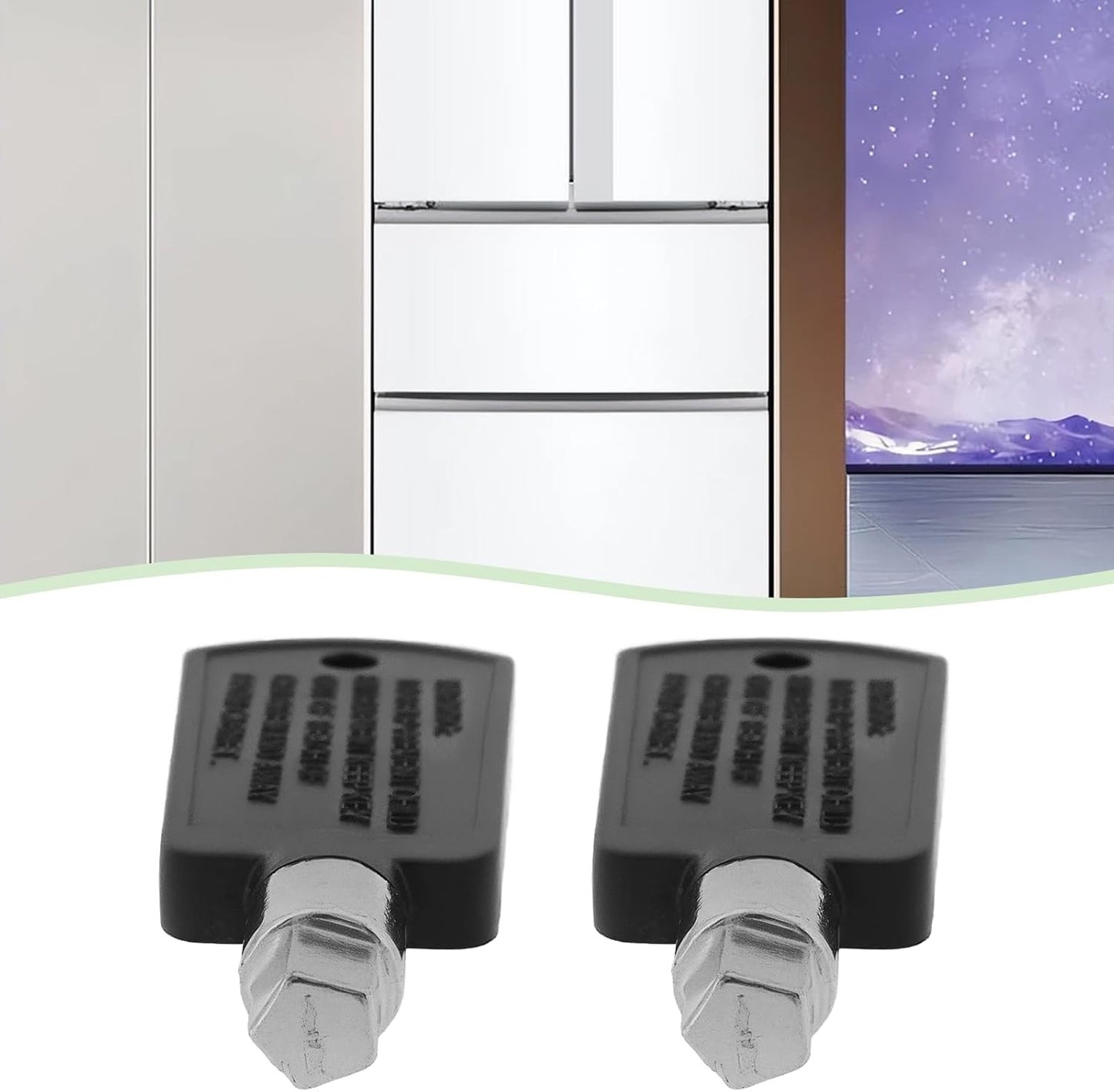 SING F LTD 2Pcs Mini Fridge Key Lock Freezer Door Key Replacement Pentagonal ...