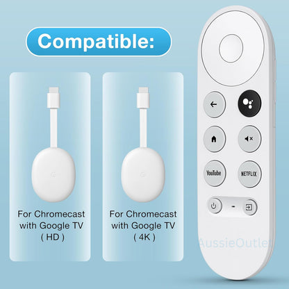 New G9N9N GZRNL For Chromecast 4K Google TV Voice Bluetooth IR Remote Control