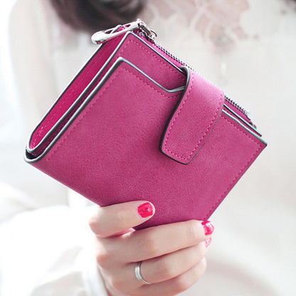Wallet Short Small Coin Purse Ladies Folding PU Leather for Women Card Holder AU