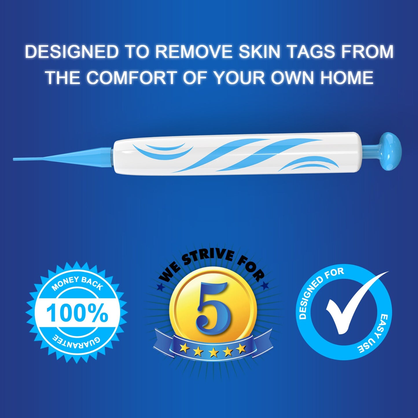 AU Natural Painless Skin Tag Mole Wart Removal Kit Auto SKIN TAG Bands Remover