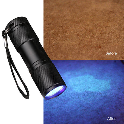UV Resin Curing Lamp Light 9 LED UV Resin Nail Dryer Blacklight Flashlights